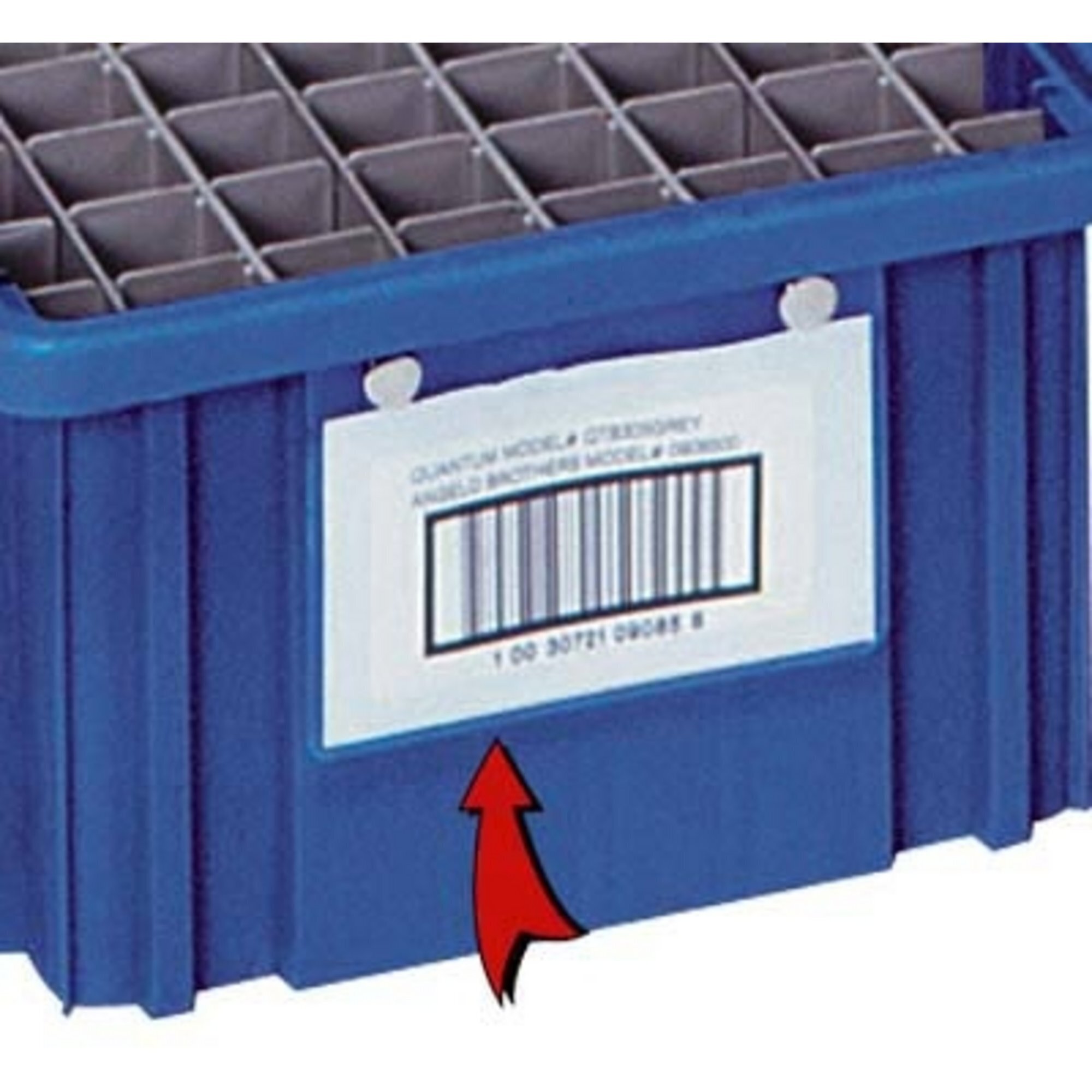 Quantum Storage Snap On Clear Label Holder, 2in. x 8in. Size, Model# LBL2X8